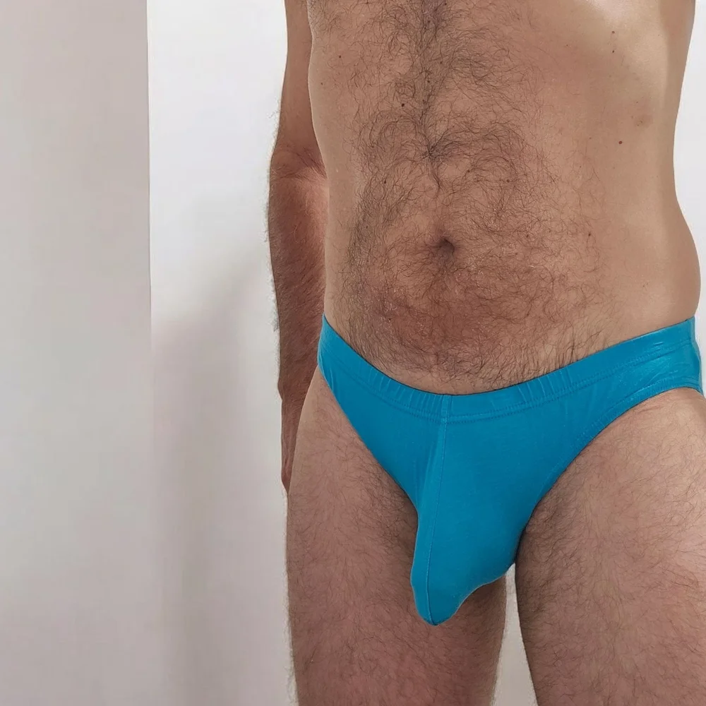 Men's Low-Waist Blue  Underwear - Picture 2 of 6